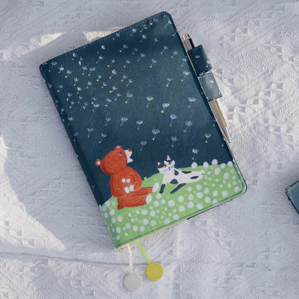 Hobonichi techo Keiko Shibata A5 cover with clear case